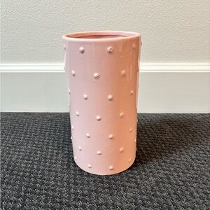 Pink dotted vase